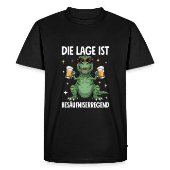 The situation is drunkenness - Men's Premium Organic T-Shirt - black - Front - Nico (187cm)