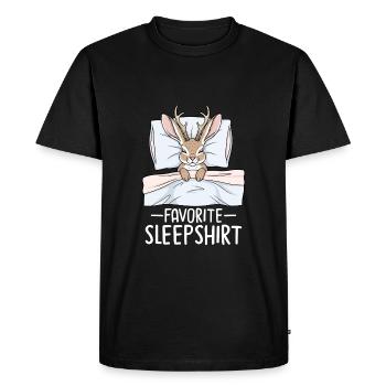 Chemise de nuit préférée - T-shirt Premium bio Homme - noir - Devant - Nico (187cm)