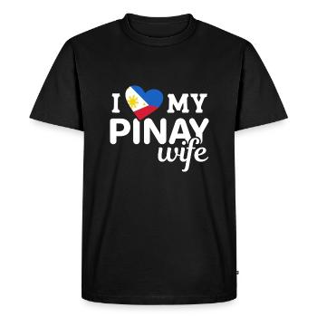 Pinay Wife Love pour les Américains d’origine philippine - T-shirt Premium bio Homme - noir - Devant - Nico (187cm)