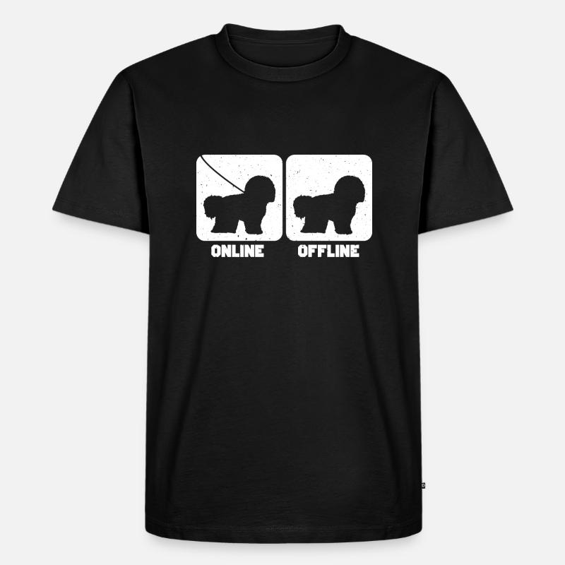 Bichon Frise - Männer Premium Bio T-Shirt - Schwarz