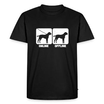 Cur bouche noire - T-shirt Premium bio Homme - noir - Devant - Nico (187cm)