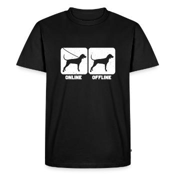 Coonhound noir et beige - T-shirt Premium bio Homme - noir - Devant - Nico (187cm)