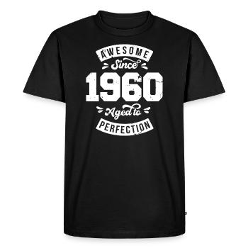 Vintage 1960's birthday - retro 1960's - Men's Premium Organic T-Shirt - black - Front - Nico (187cm)
