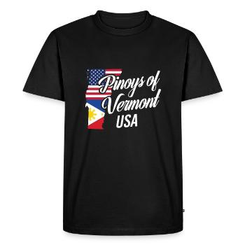 Filipinos of Vermont Design for Proud Fil-Ams - Men's Premium Organic T-Shirt - black - Front - Nico (187cm)