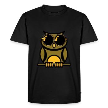 OWL sunglasses - Men's Premium Organic T-Shirt - black - Front - Nico (187cm)