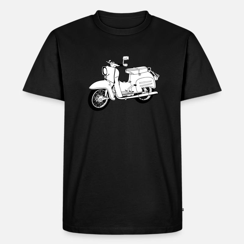 Simson Schwalbe - Männer Premium Bio T-Shirt - Schwarz