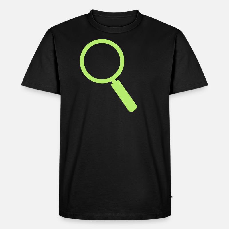 Lupe 401 - Männer Premium Bio T-Shirt - Schwarz
