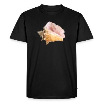 Conque - T-shirt Premium bio Homme - noir - Devant - Nico (187cm)