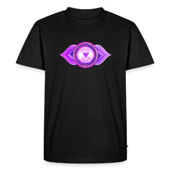Chakra du troisième œil, Anja - T-shirt Premium bio Homme - noir - Devant - Nico (187cm)
