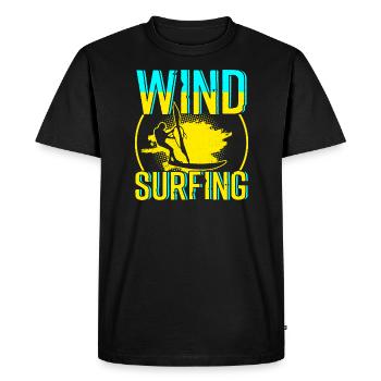 Windsurfing - Männer Premium Bio T-Shirt - Schwarz - Vorne - Nico (187cm)