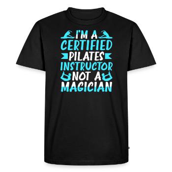 I'm A Certified Pilates Instructor Funny - Men's Premium Organic T-Shirt - black - Front - Nico (187cm)