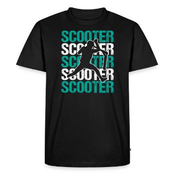 Scooter Kick-Scooter Stunt Scooter E-Scootering - Men's Premium Organic T-Shirt - black - Front - Nico (187cm)