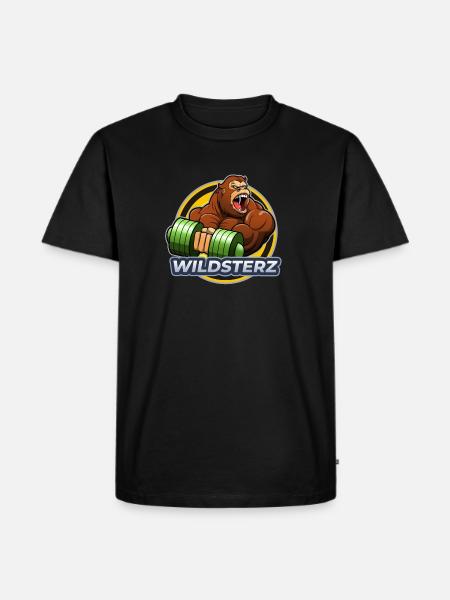 Wildsterz - Gorilla - Männer Premium Bio T-Shirt - Schwarz