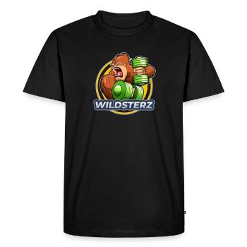 Wildsterz - Kong - Men's Premium Organic T-Shirt - black - Front - Nico (187cm)
