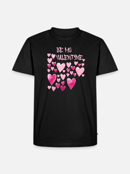 love,love,cloud,hearts,heart,valentine - Men's Premium Organic T-Shirt - black