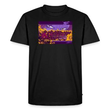 Fantôme - T-shirt Premium bio Homme - noir - Devant - Nico (187cm)
