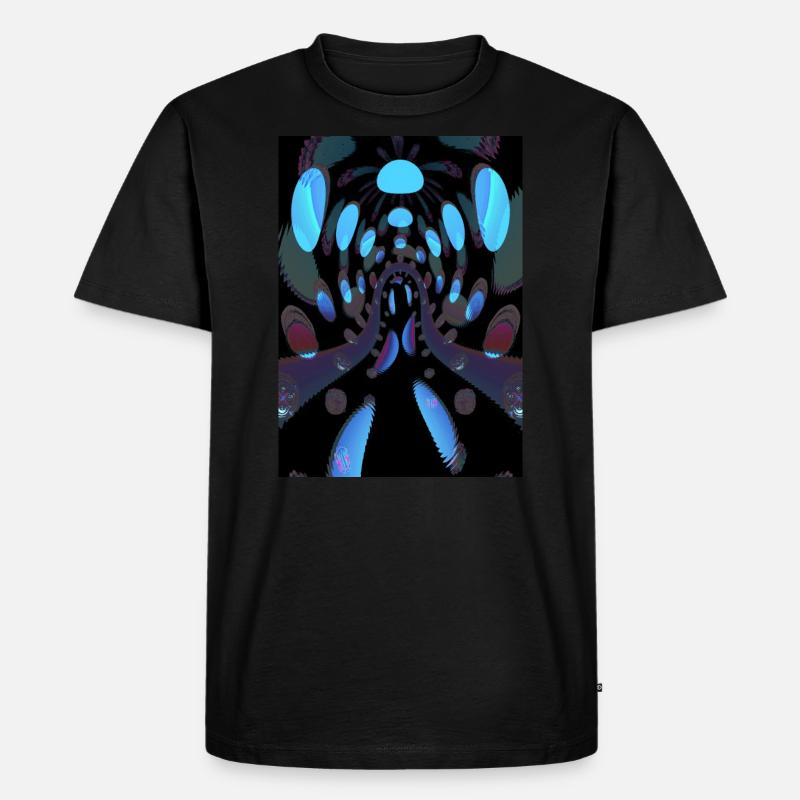 Abstract Psychedelic Art - Männer Premium Bio T-Shirt - Schwarz