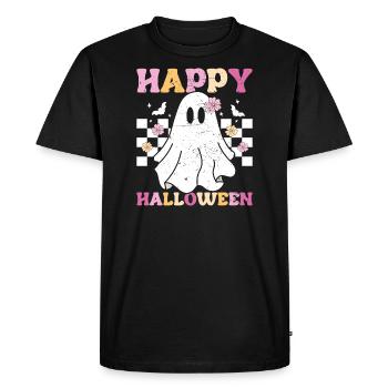 happy halloween - T-shirt Premium bio Homme - noir - Devant - Nico (187cm)