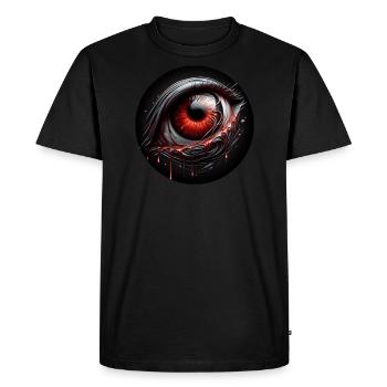 Magic Eye Fear Personnage sombre effrayant - T-shirt Premium bio Homme - noir - Devant - Nico (187cm)