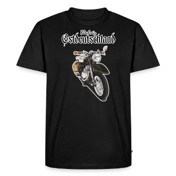 Motorcycle Zschopau Illustration - Men's Premium Organic T-Shirt - black - Front - Nico (187cm)