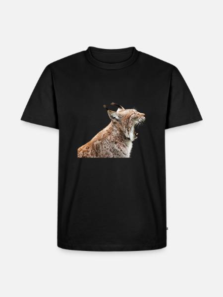 linx luchs cat cat - Men's Premium Organic T-Shirt - black