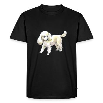 caniche - T-shirt Premium bio Homme - noir - Devant - Nico (187cm)