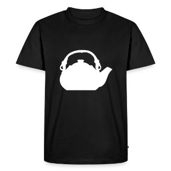 teapot - Men's Premium Organic T-Shirt - black - Front - Nico (187cm)