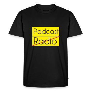 Podcast - T-shirt Premium bio Homme - noir - Devant - Nico (187cm)