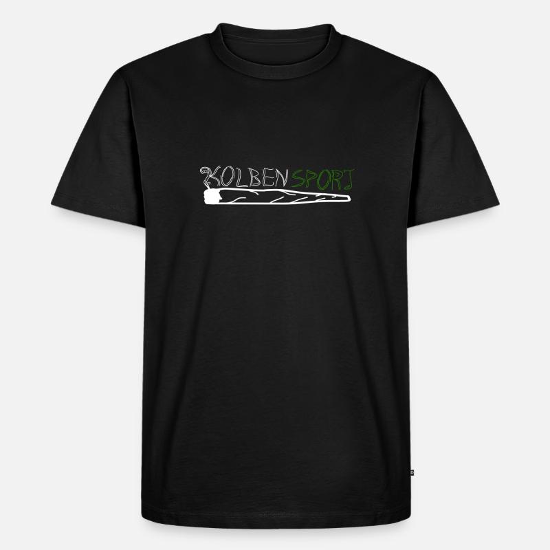 Sportzigarette - Männer Premium Bio T-Shirt - Schwarz
