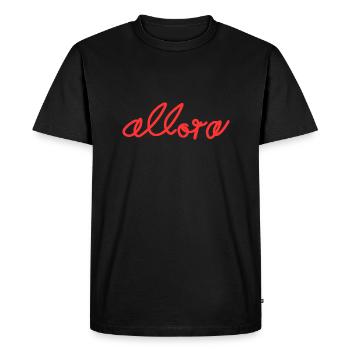 Allora - Men's Premium Organic T-Shirt - black - Front - Nico (187cm)