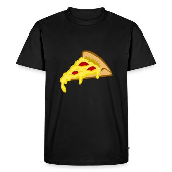manger de la nourriture pizza pizzeria restaurant62 - T-shirt Premium bio Homme - noir - Devant - Nico (187cm)