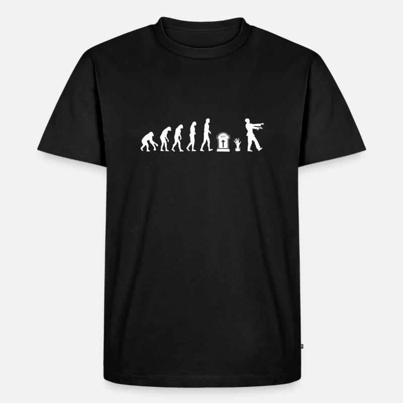 Évolution des zombies - Zombies - T-shirt Premium bio Homme - noir
