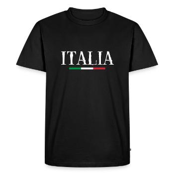 ITALIA! - T-shirt Premium bio Homme - noir - Devant - Nico (187cm)