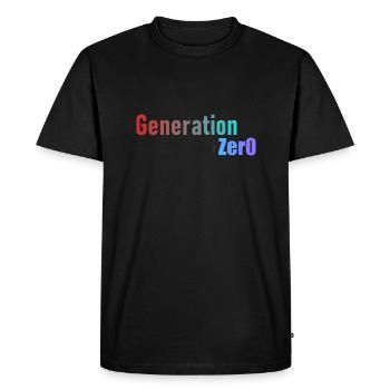 Generation 0 - Men's Premium Organic T-Shirt - black - Front - Nico (187cm)