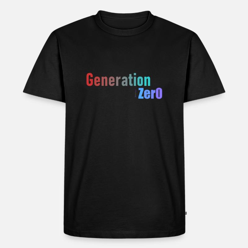 Generation 0 - Männer Premium Bio T-Shirt - Schwarz