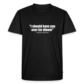 Citation de tueur en série - T-shirt Premium bio Homme - noir - Devant - Nico (187cm)