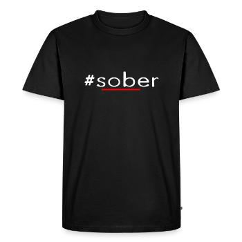 # Conceptions sobres rétro sobres - T-shirt Premium bio Homme - noir - Devant - Nico (187cm)