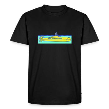 Submarine Water Surface Periscope Watching Dives - Men's Premium Organic T-Shirt - black - Front - Nico (187cm)
