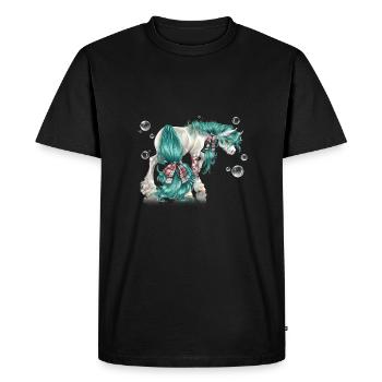 Opalina - Men's Premium Organic T-Shirt - black - Front - Nico (187cm)