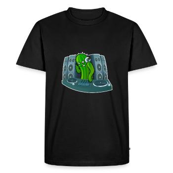 Cactus DJ - T-shirt Premium bio Homme - noir - Devant - Nico (187cm)