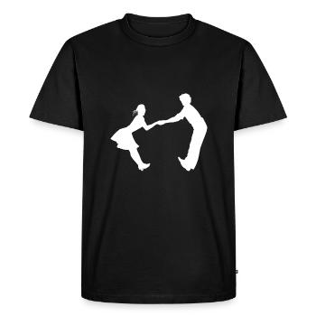 Danse danse couple musique danse musique - T-shirt Premium bio Homme - noir - Devant - Nico (187cm)