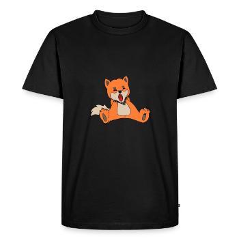 Shiba - T-shirt Premium bio Homme - noir - Devant - Nico (187cm)