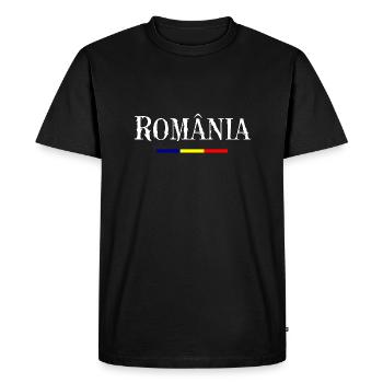ROMANIA, România - T-shirt Premium bio Homme - noir - Devant - Nico (187cm)