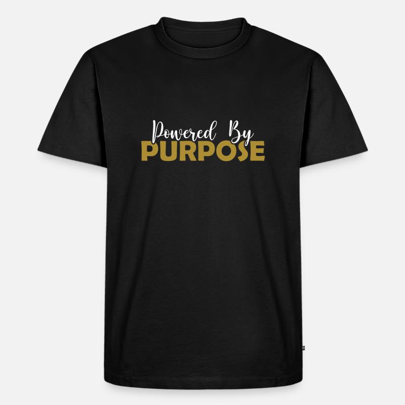 Powered by Purpose - Männer Premium Bio T-Shirt - Schwarz