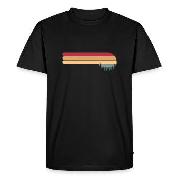 Forest Tree Sunset - Men's Premium Organic T-Shirt - black - Front - Nico (187cm)