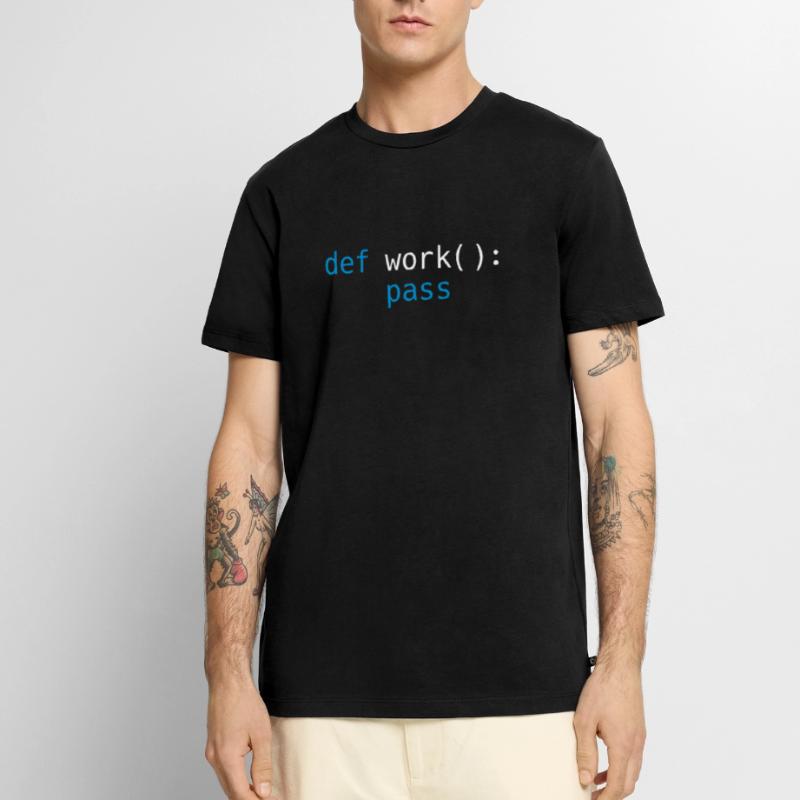 Python pass work Männer Premium Bio T-Shirt