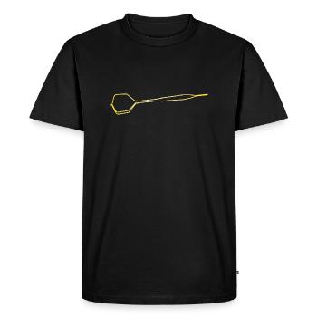 Fléchettes ContourS Fléchettes Fléchettes Fléchettes Bullseye Triple - T-shirt Premium bio Homme - noir - Devant - Nico (187cm)