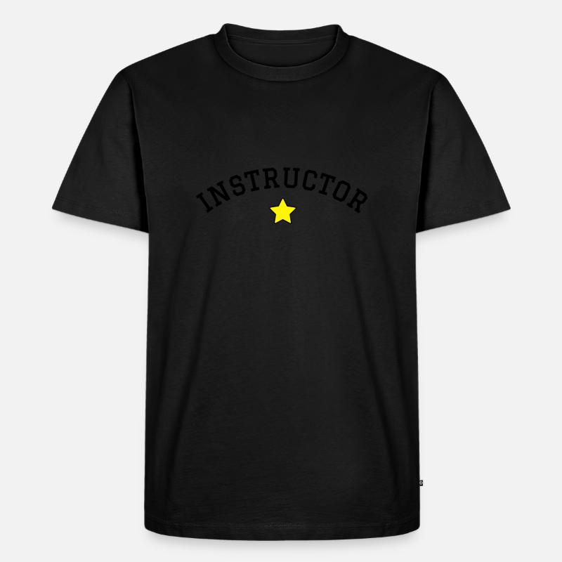 Instructor - Männer Premium Bio T-Shirt - Schwarz