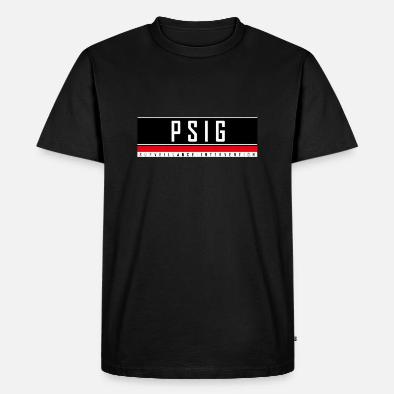 Flap Custompsig - Männer Premium Bio T-Shirt - Schwarz