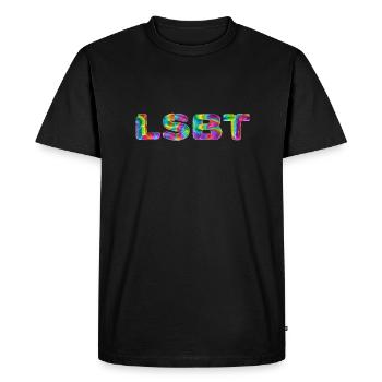 LGBT - Men's Premium Organic T-Shirt - black - Front - Nico (187cm)